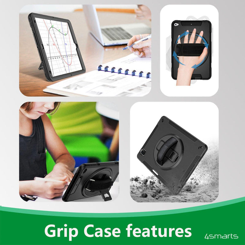 4smarts Rugged Case Grip für Apple iPad Air 13' (M2) / Apple iPad Pro 12.9 (3.Gen./4.Gen./5.Gen./6.Gen.)