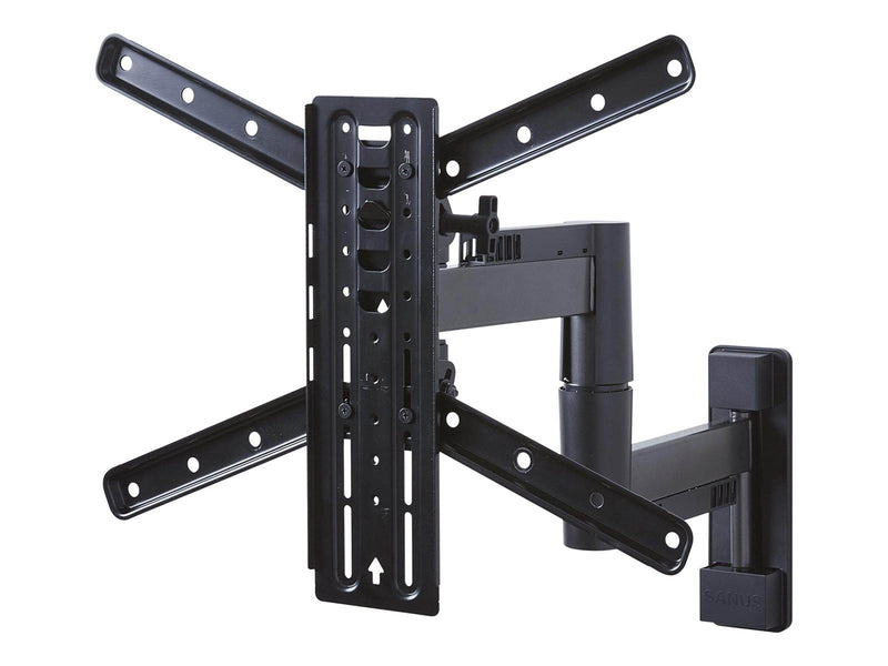 Sanus FMF319 mounting kit - full-motion - for LCD display - black 25 kg 55" From 75 x 75 mm
