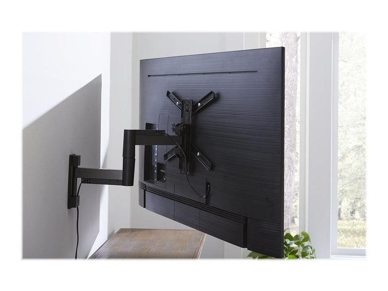 Sanus FMF319 mounting kit - full-motion - for LCD display - black 25 kg 55" From 75 x 75 mm