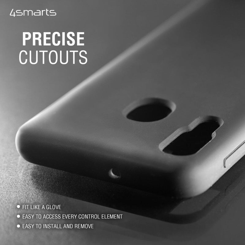 4smarts Liquid Silicone Case Cupertino für Samsung Galaxy A34 schwarz