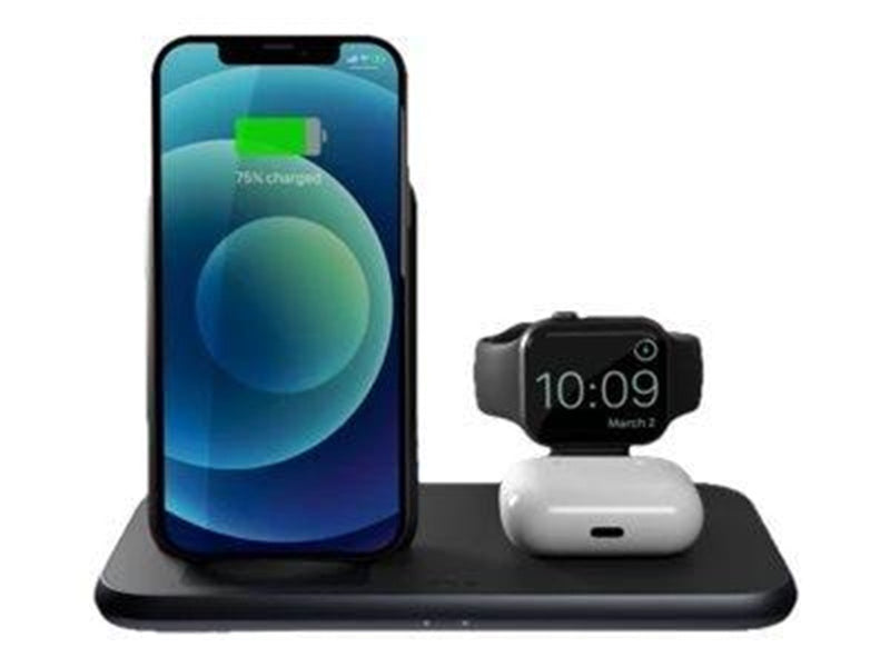 ZENS Aluminium 4 in 1 Stand Wireless Charger 45W USB PD white