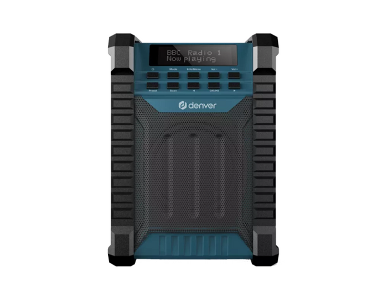 DENVER WRD-60 Workradio - DAB/FM & Bluetooth - 10 Watt - DAB+/FM