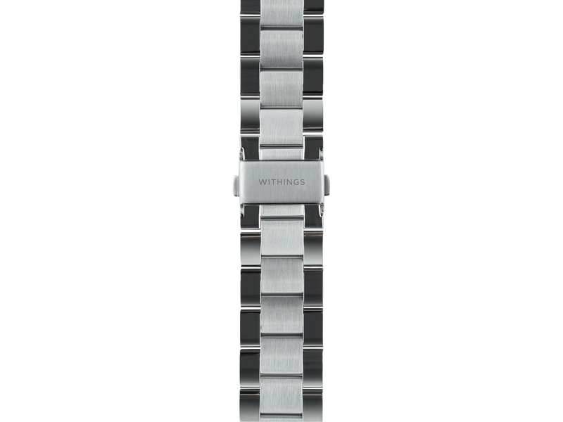Withings Metal Wristband-Oyster Silver - 20 mm