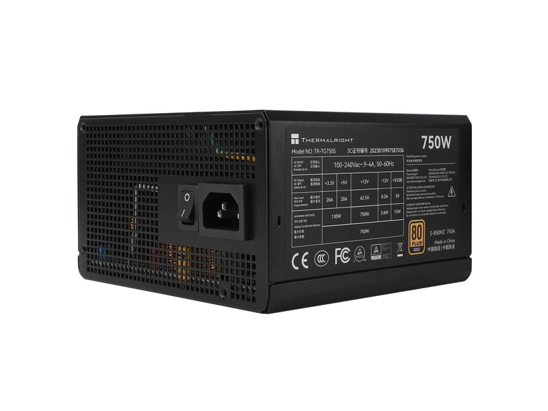 Thermalright TG S (Non-Modular) schwarz - Netzteile - 750 Watt - 120 mm - ATX 3.0 - 80 Plus Gold zertifiziert