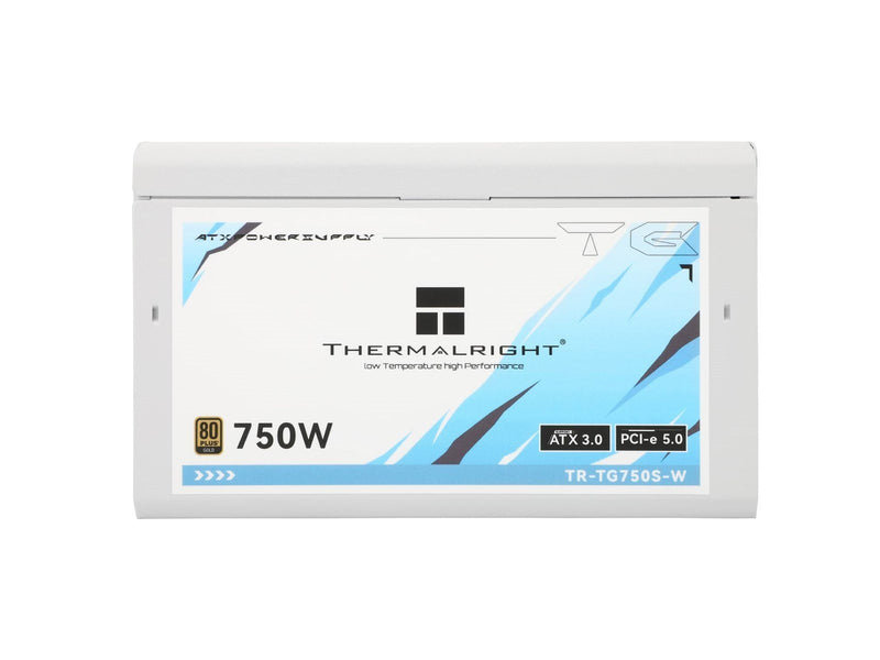 Thermalright TG S (Non-Modular) Weiß mit RGB LED-Beleuchtung - Netzteile - 750 Watt - 120 mm - ATX 3.0 - 80 Plus Gold zertifizie