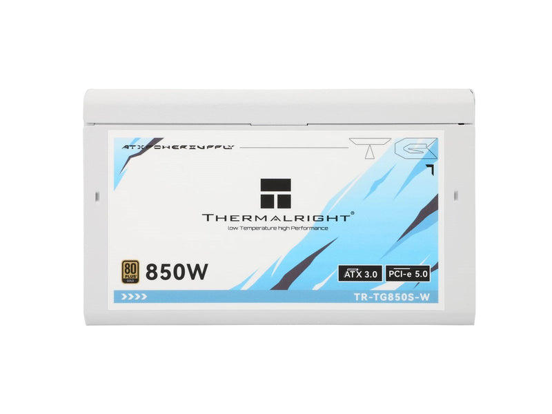 Thermalright TG S (Non-Modular) Weiß mit RGB LED-Beleuchtung - Netzteile - 850 Watt - 120 mm - ATX 3.0 - 80 Plus Gold zertifizie
