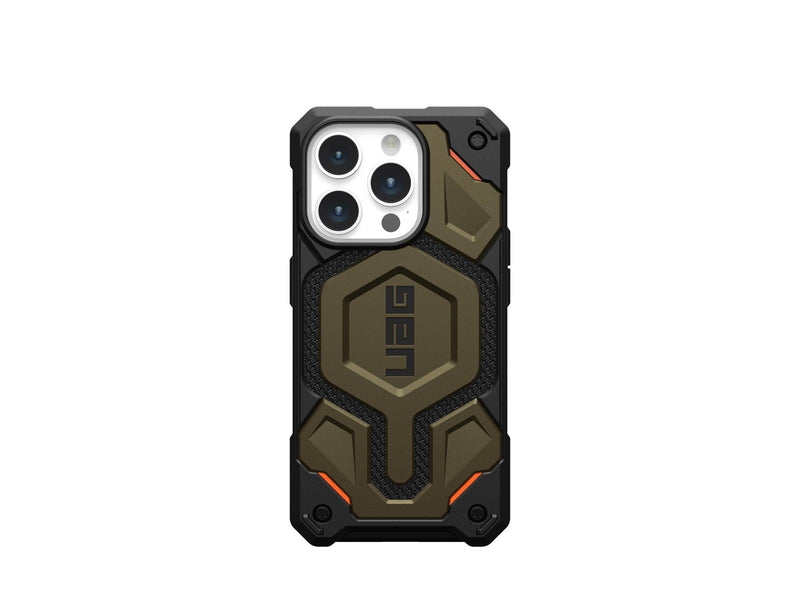 UAG Monarch Pro MagSafe - kevlar element green - iPhone 15 Pro