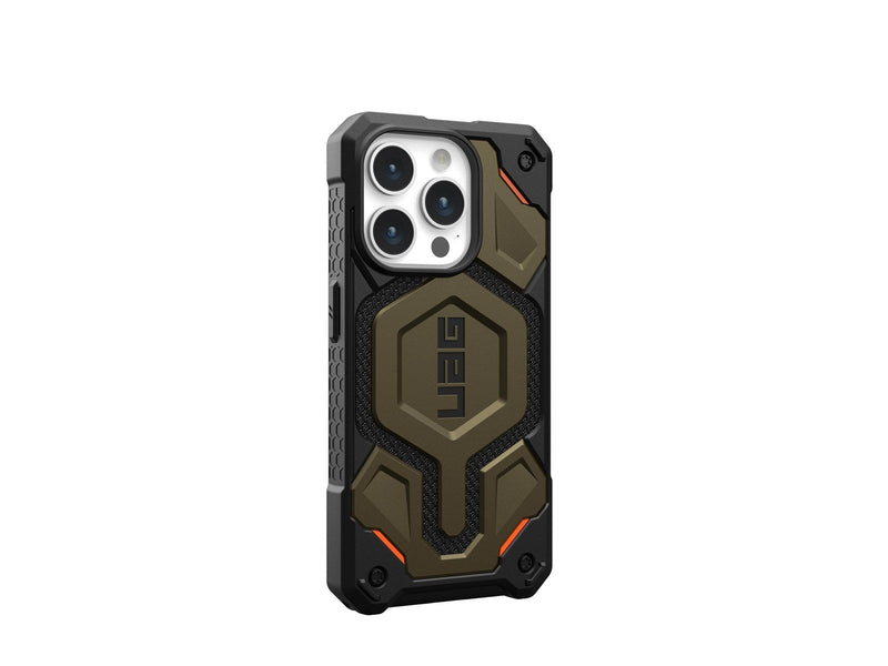 UAG Monarch Pro MagSafe - kevlar element green - iPhone 15 Pro