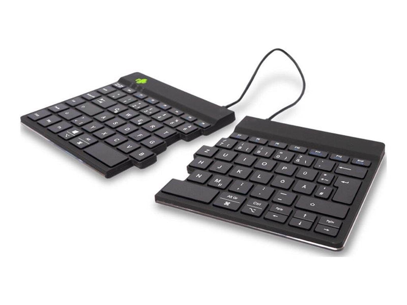 R-Go Tools R-Go Split Break - keyboard - with integrated break indicator - QWERTZ - German - black - Tastaturen - Deutsch - Schw