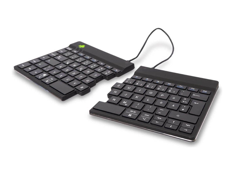R-Go Tools R-Go Split Break - keyboard - with integrated break indicator - QWERTZ - German - black - Tastaturen - Deutsch - Schw