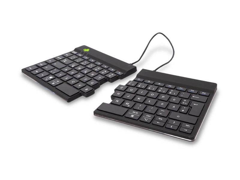 R-Go Tools R-Go Split Break - keyboard - with integrated break indicator - QWERTZ - German - black - Tastaturen - Deutsch - Schw
