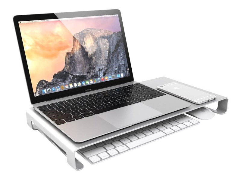 Desire2 Universal Riser Stand stand - for monitor / notebook / printer - silver 14 kg