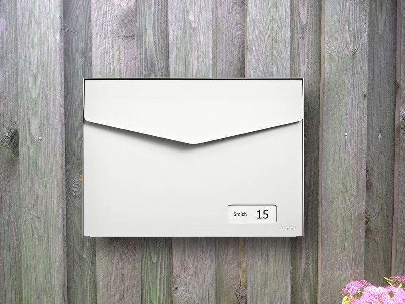 MEFA Letter 113 Briefkasten mit -Schloss, Reinweiß