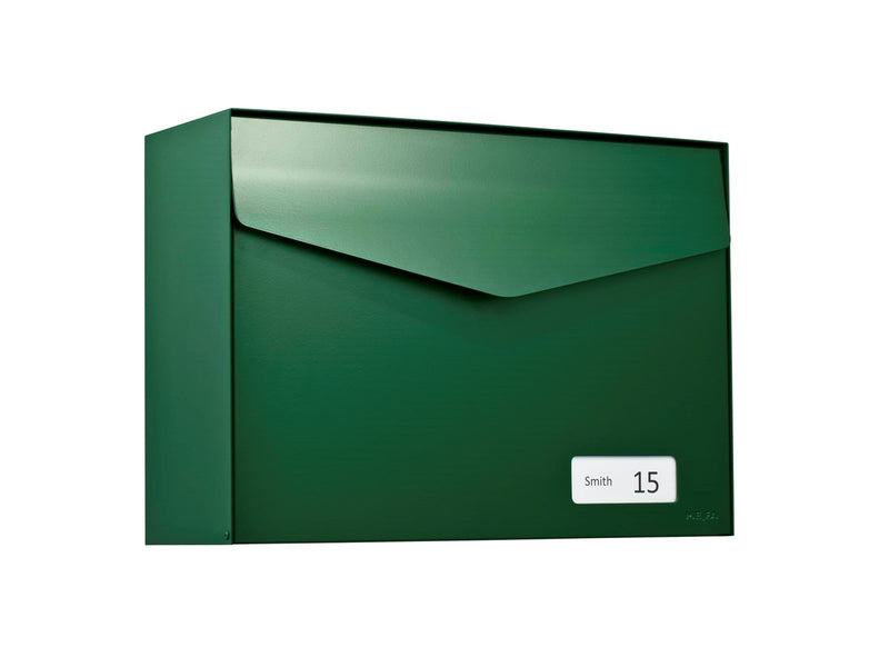 MEFA Letter 113 Briefkasten mit -Schloss, Moosgrün