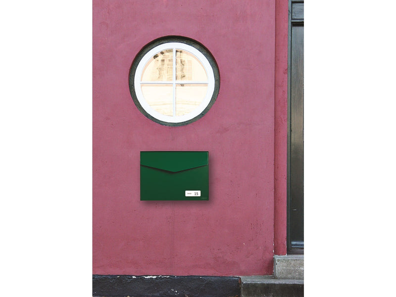 MEFA Letter 113 Briefkasten mit -Schloss, Moosgrün