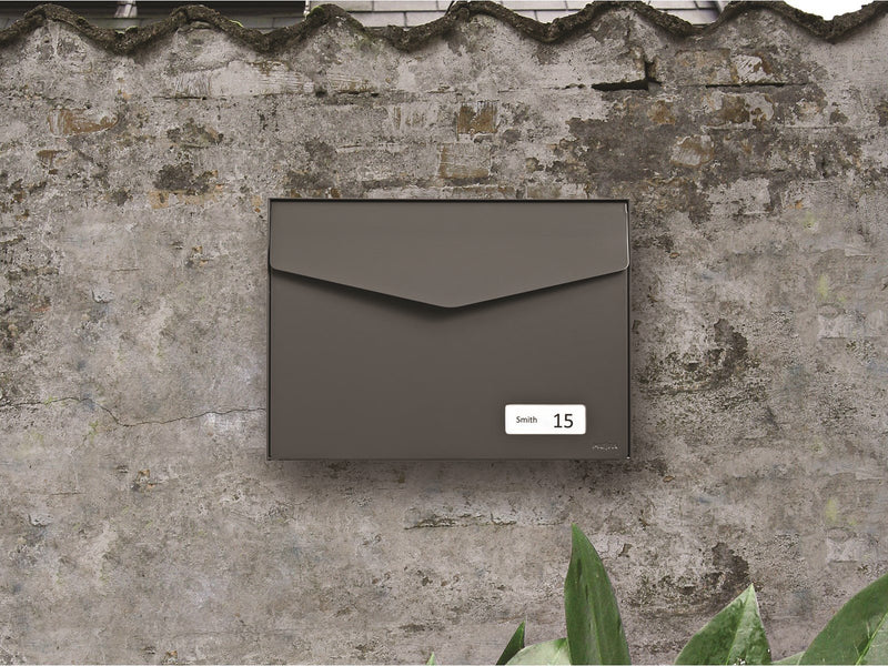 MEFA Letter 113 Briefkasten mit -Schloss, Basaltgrau