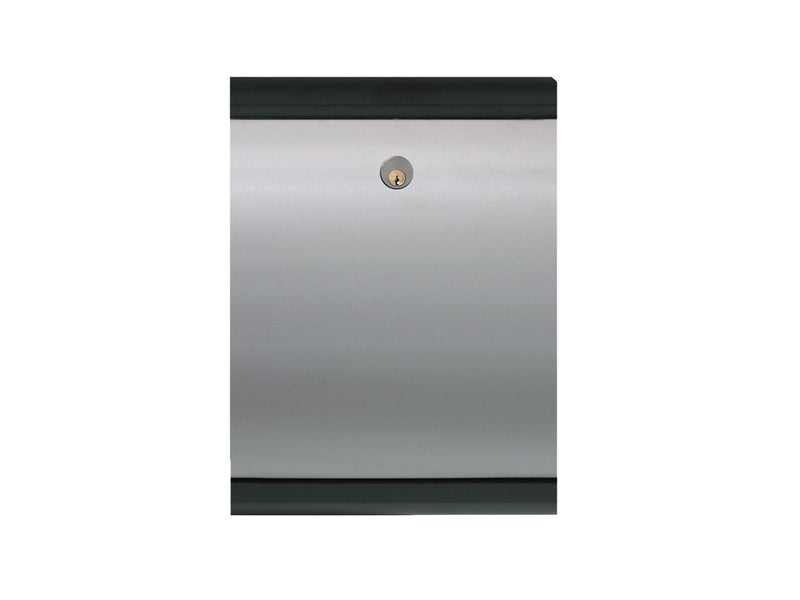 MEFA Puffin 300 Briefkasten mit Ruko-Schloss, Schwarz/Edelstahl