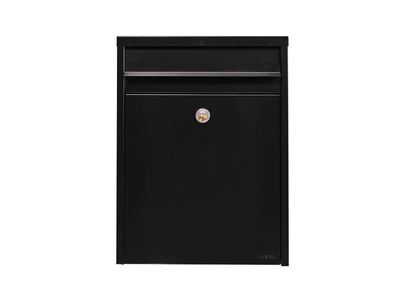 MEFA Piano 350 Briefkasten mit Ruko-Schloss, schwarz
