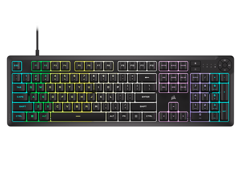 Corsair K55 CORE RGB - Gaming Tastaturen - Englisch - US - Schwarz