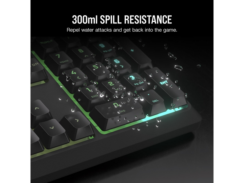Corsair K55 CORE RGB - Gaming Tastaturen - Englisch - US - Schwarz