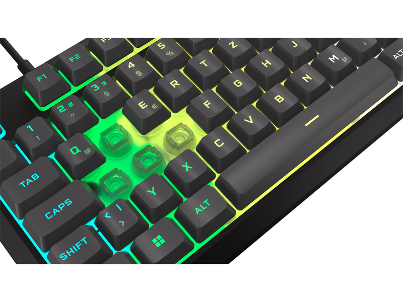 Corsair K55 CORE RGB - Gaming Tastaturen - Deutsch - Grau
