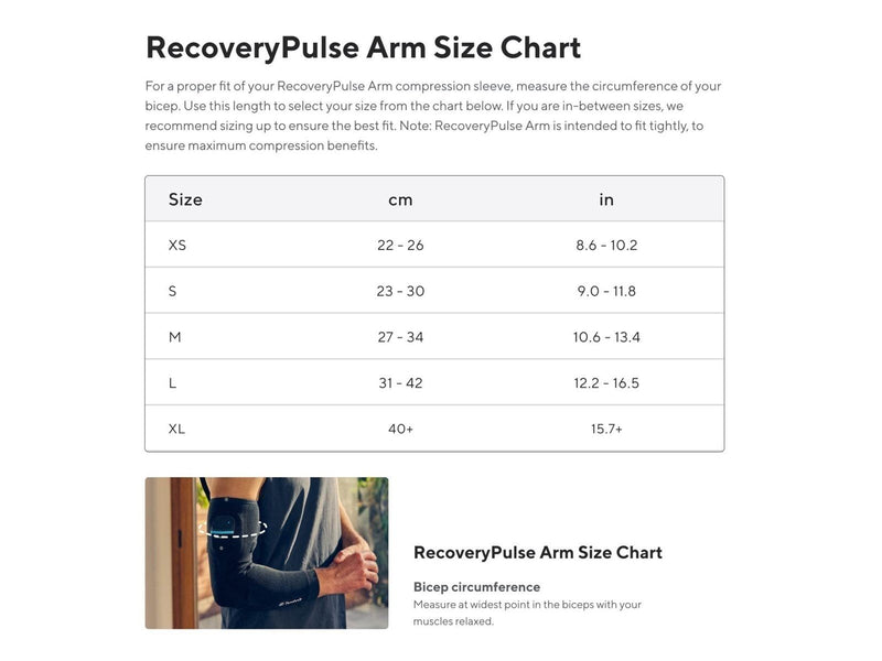 Therabody RecoveryPulse - Arm Sleeve - M - Single