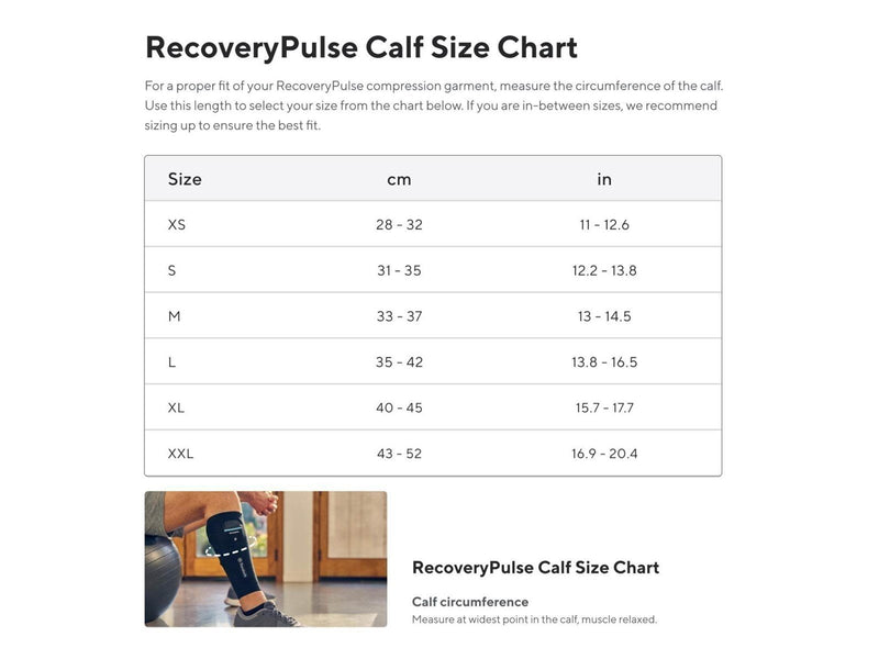 Therabody RecoveryPulse Calf Sleeve - S - Single