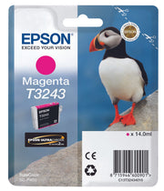 Epson Original T3243 Druckerpatrone Magenta 14ml (C13T32434010)