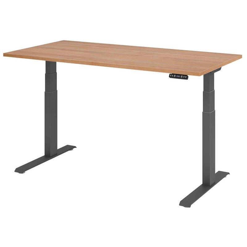 HAMMERBACHER Schreibtisch VXDKB16/N/G nussbaum