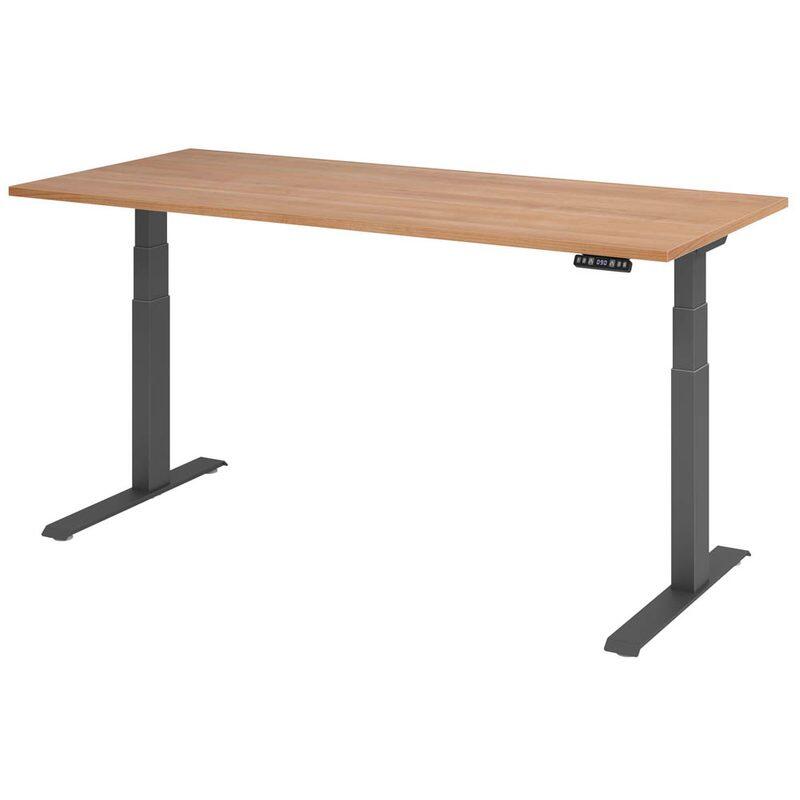 HAMMERBACHER Schreibtisch VXDKB19/N/G nussbaum