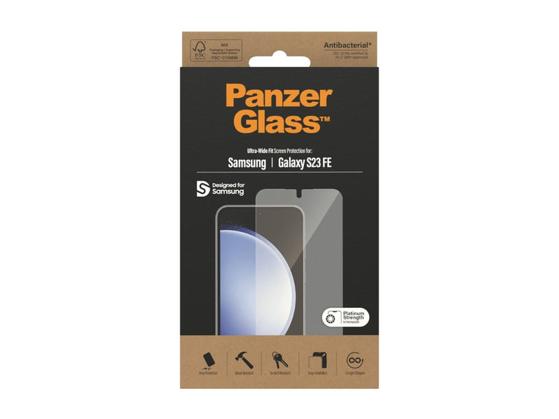 PanzerGlass Screen Protector Samsung Galaxy S23 FE | Ultra-Wide Fit