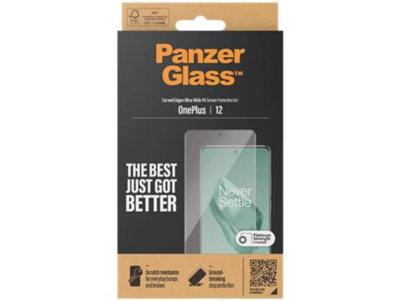 PanzerGlass Screen Protector OnePlus 12 | Ultra-Wide Fit