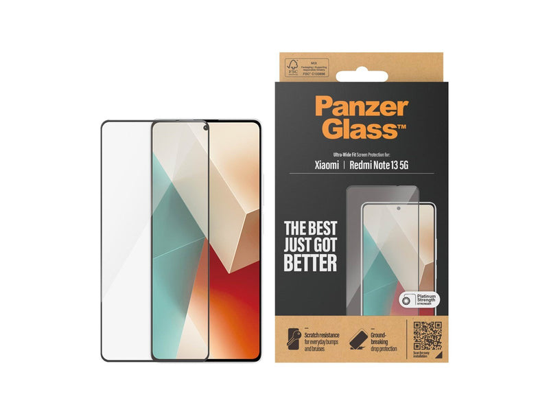 PanzerGlass Screen Protector Xiaomi Redmi Note13 5G | 13 Pro 4G | Ultra-Wide Fit