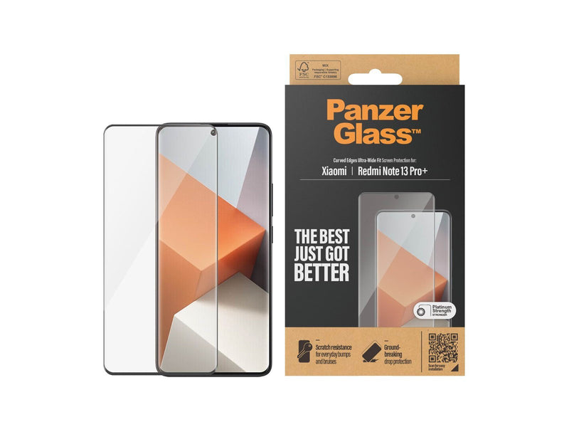 PanzerGlass Screen Protector Xiaomi Redmi Note 13 Pro+ | Ultra-Wide Fit