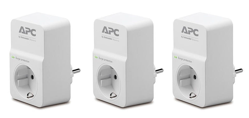 APC PM1W-GR 3er Set Essential SurgeArrest 1 Ausgang, 230 V