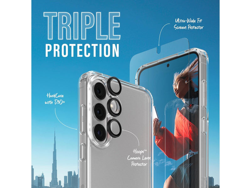 PanzerGlass 3-in-1 Protection Pack Samsung Galaxy S24 | Ultra-Wide Fit w. EasyAligner