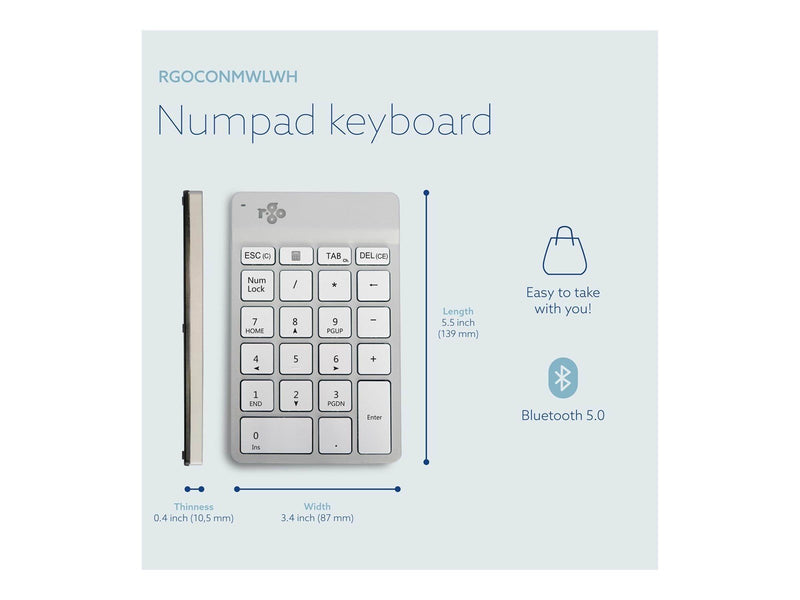 R-Go Tools R-Go Numpad Break - keypad - white - Numpad - Weiss