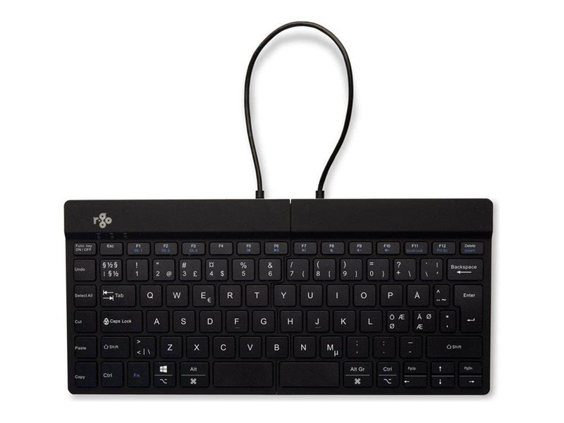 R-Go Tools R-Go Split Break - keyboard - with integrated break indicator - QWERTY - Nordic - black - Tastaturen - Nordisch - Sch