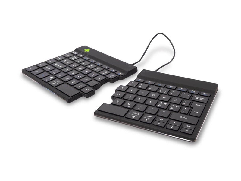 R-Go Tools R-Go Split Break - keyboard - with integrated break indicator - QWERTY - Nordic - black - Tastaturen - Nordisch - Sch