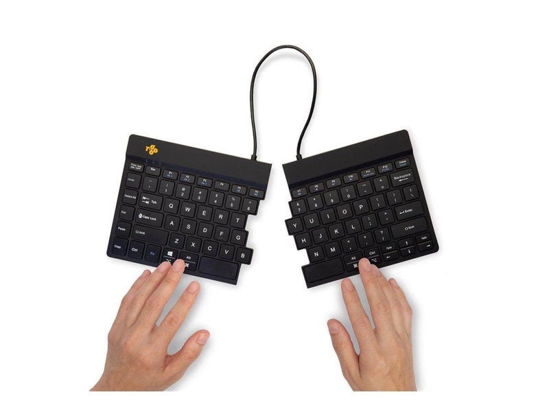 R-Go Tools R-Go Split Break - keyboard - with integrated break indicator - QWERTY - US - black - Tastaturen - Englisch - US - Sc