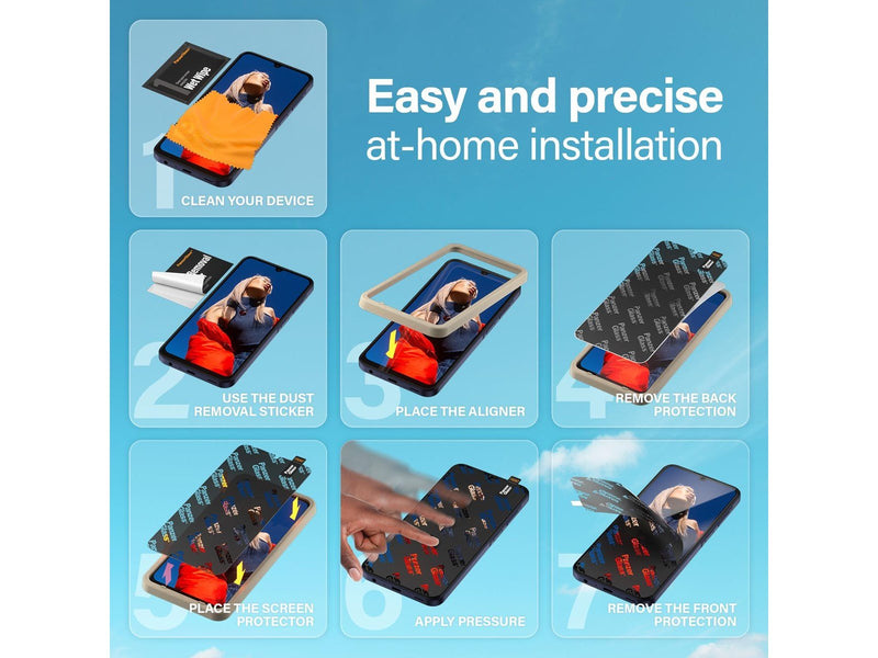 PanzerGlass Screen Protector Samsung Galaxy A25 5G | Ultra-Wide Fit w. EasyAligner