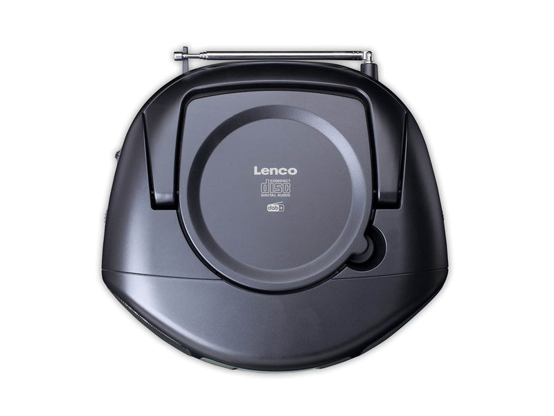 Lenco SCD-860BK - Portable DAB+/FM Radio with Bluetooth® CD Player and large LCD colour display - Black - DAB/DAB+/FM - Stereo -