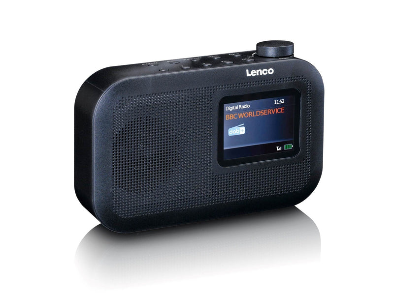 Lenco PDR-026BK - Portable DAB+/FM radio with Bluetooth® - Black - DAB/FM - Mono - schwarz