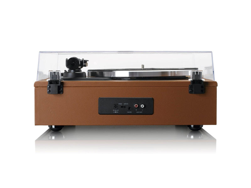 Lenco LS-430BK - Record Player with 4 built-in speakers - Brown - Plattenspieler Braun