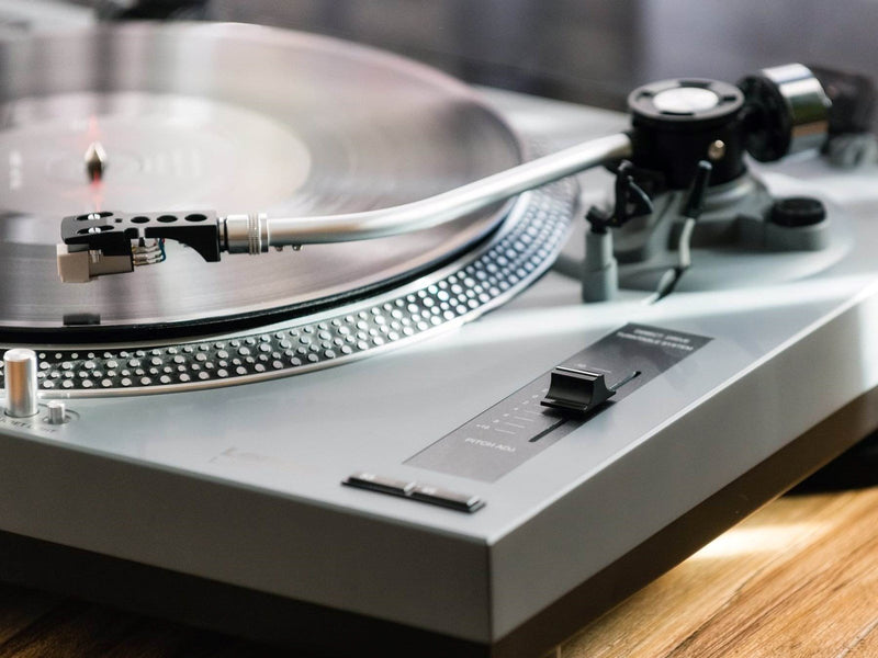 Lenco L-3810GY - Direct-drive Record Player with USB/PC encoding - Grey - Plattenspieler Grau