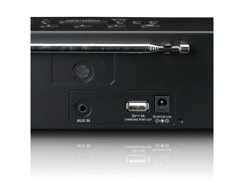 Lenco CR-640 - Clock Radio - Black - DAB/DAB+/FM - Stereo - schwarz