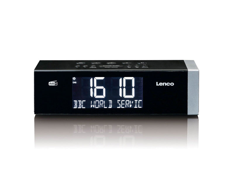 Lenco CR-640 - Clock Radio - Black - DAB/DAB+/FM - Stereo - schwarz