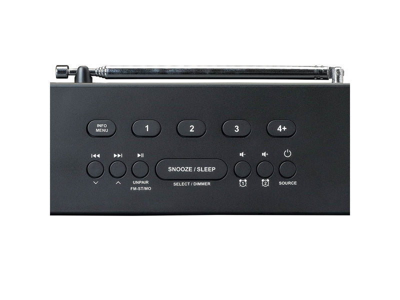 Lenco CR-640 - Clock Radio - Black - DAB/DAB+/FM - Stereo - schwarz