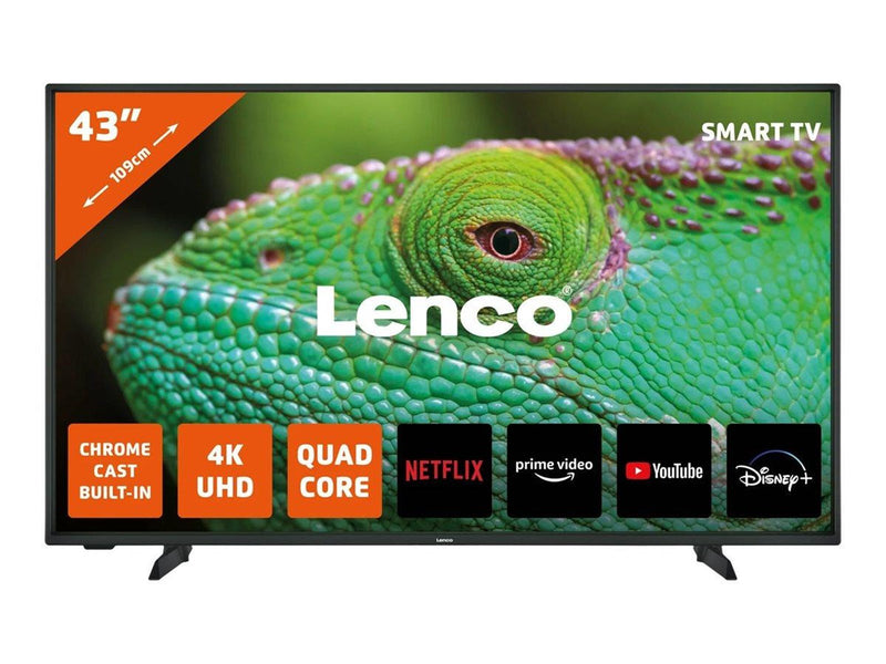 Lenco 43" Flachbild TV LED-4353BK LED 4K