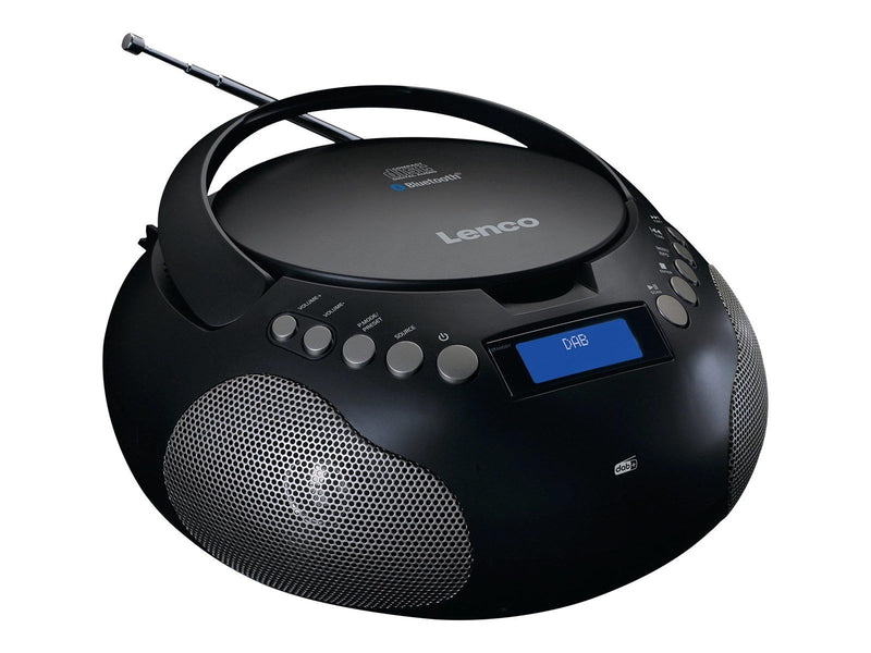 Lenco SCD-341BK - Boombox with DAB+/ FM radio and Bluetooth® - DAB/DAB+/FM - Stereo - schwarz